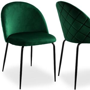 ViaDomo Via Domo - Židle Fiore - zelená - 50x78x54 cm