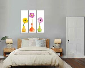 Obraz na plátně Květy ve vázách