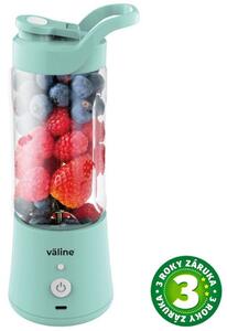 Přenosný smoothie mixér Väline Ibadan 350 ml v mint barvě s USB nabíjením, 3 roky záruka