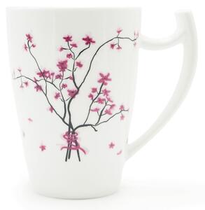Porcelánový hrnek Tea Logic Sakura, Fine Bone China, květinový motiv, 500 ml