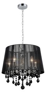 MDM-2572/5 BK ITALUX Cornelia glamour křišťálové závěsné svítidlo 5x40W E14 IP20