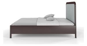 Hnědo-šedá dvoulůžková postel z bukového dřeva Skandica Visby Modena, 140 x 200 cm