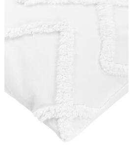Bílé povlečení na jednolůžko z bavlněného perkálu Westwing Collection Faith, 135 x 200 cm