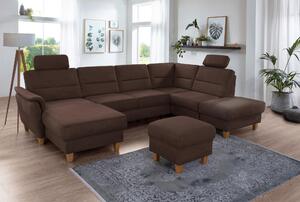 SEDACÍ SOUPRAVA, textil, tmavě hnědá Sit & More - Sedací soupravy, Online Only