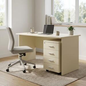 Sestava kancelářského nábytku SimpleOffice 1, 140 cm, bříza