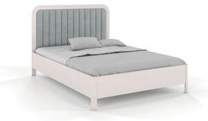 Bílá dvoulůžková postel z bukového dřeva Skandica Visby Modena, 200 x 200 cm