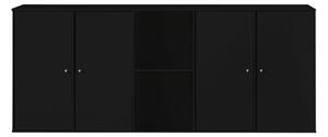 Černá nástěnná komoda Hammel Mistral Kubus, 169 x 69 cm