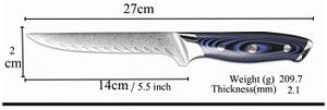 Vykošťovací nůž 5.5" XITUO HOKURIKU 67 vrstev damaškové oceli