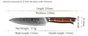 Víceúčelový nůž 5" XINZUO AIČI 67 vrstev damaškové oceli