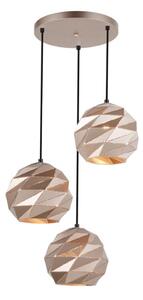 Italux PND-2424-3S-GD závěsné svítidlo Palermo D490mm 3x40W E27 zlatá