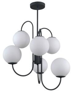 Italux PND-5500-6-BK závěsné svítidlo Gela 6x5W G9 černá, bílá