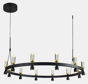 ITALUX PND-83812-24 Almelo závěsné svítidlo LED D1018mm 50,4W/3103lm 3000K černá, zlatá