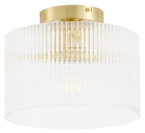 Stropní lampa Lucande, Meritt, stmívatelné, Transparentní, Obývací pokoj, Sklo, Moderní