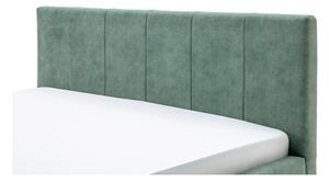 Zelená čalouněná dvoulůžková postel s úložným prostorem s roštem 160x200 cm Lizzano – Meise Möbel