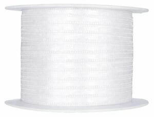 Tenká saténová stužka bílá 3mm x 10m (2,20 Kč/m)