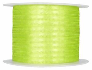 Tenká saténová stužka hráškově zelená 3mm x 10m (2,20 Kč/m)