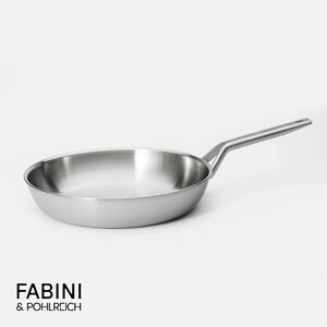 Fabini Pánev FABINI & Pohlreich 2.0, ø 30 cm - Nerezová beznýtová pánev z vícevrstvé nerezové oceli bez poklice