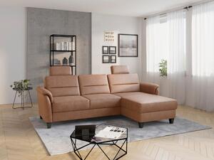 ROHOVÁ SEDAČKA, textil, koňaková Sit & More - Sedací soupravy, Online Only