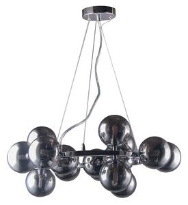 ITALUX PND-6161-15 CH+SM Marbelio závěsné svítidlo 15xG9 D580mm chrom, kouřová