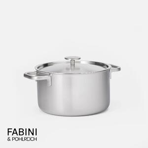 Fabini Kastrol FABINI & Pohlreich 2.0, ø 24 cm (5,5 l) - Nerezový beznýtový kastrol z vícevrstvé nerezové oceli s poklicí