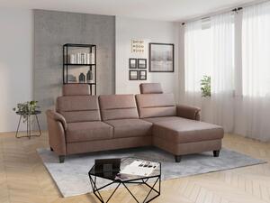 ROHOVÁ SEDAČKA, textil, barvy lískového ořechu Sit & More - Sedací soupravy, Online Only