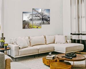 Obraz na plátně Moderní obraz strom a hory