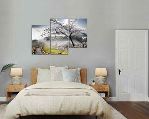Obraz na plátně Moderní obraz strom a hory