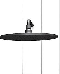 Kludi A-QA hlavová sprcha 25x25 cm kulatý černá 6432587-00