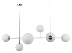 ITALUX PND-31221-6B-CH Vailante závěsné svítidlo 2xE27, 4xE14 chrom, bílá