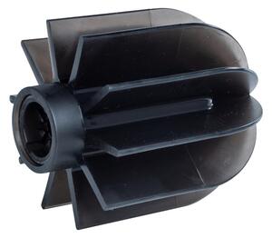 Černý silikonový toaletní kartáč s kovovým držákem Wenko