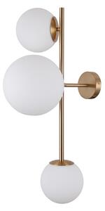 ITALUX WL-31221-3-HBR Vailante nástěnné svítidlo 1xE27, 2xE14 medová mosaz, bílá