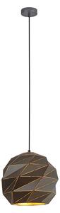 ITALUX PND-2424-1L-GR+GD Palermo závěsné svítidlo 1xE27 D320mm antracit