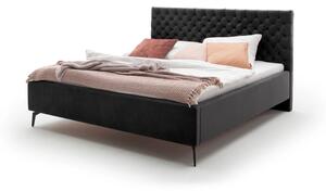 Černá dvoulůžková postel s roštěm a úložným prostorem Meise Möbel La Maison, 160 x 200 cm
