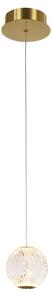 ITALUX PND-12220121-1A-GD Rosario závěsné svítidlo LED D120mm 4,2W/280lm 3200K zlatá