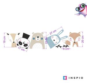 INSPIO-textilní přelepitelná samolepka - Samolepky do dětského pokoje - Zvířátka
