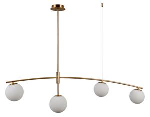 ITALUX PND-31322-4-HB Senai závěsné svítidlo 4xG9 medová mosaz, bílá