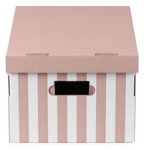 Růžový úložný box Compactor, 40 x 21 cm
