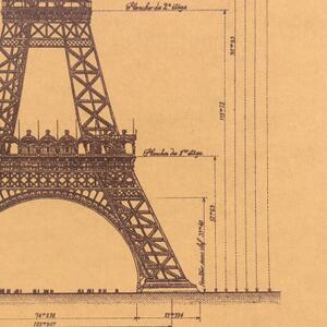 Plakát úžasné stavby, Eiffelova věž, č.208, 50.5 x 36 cm