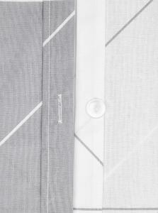 Bílo-šedé bavlněné povlečení na jednolůžko by46 Marla, 135 x 200 cm