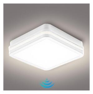Brilagi - LED Venkovní svítidlo se senzorem BENE LED/18W/230V 22x22 cm bílá IP54