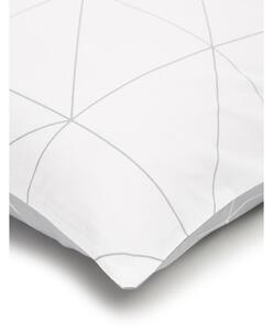 Bílo-šedé bavlněné povlečení na jednolůžko by46 Marla, 135 x 200 cm