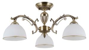 ITALUX PND-5122-3 Feneza stropní svítidlo 3xE27 D600mm starožitná bronzová, bílá