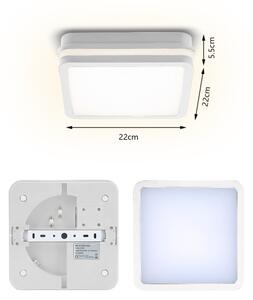 Brilagi - LED Venkovní svítidlo BENE LED/18W/230V 22x22 cm bílá IP54