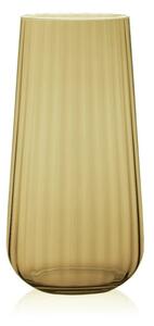 SKLENĚNÁ VÁZA RONA DECO FADE CITRINE 25CM