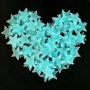 Fosforeskující Hvězdičky na stěnu-Typ2-Modrá