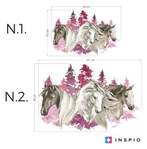 INSPIO-textilní přelepitelná samolepka - Samolepka pro dívky - Koně