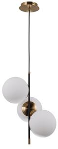 ITALUX PND-43660-3 Stelia závěsné svítidlo 3xE14 D330mm černá, starožitná bronzová, bílá