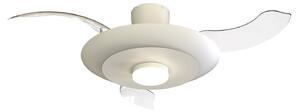 LED stropní ventilátor Kyoto, bílý, DC, tichý, CCT, 106 cm – Mantra Mantra Iluminación, Kyoto, stmívatelné, Bílá, Obývací pokoj, Kov, Moderní