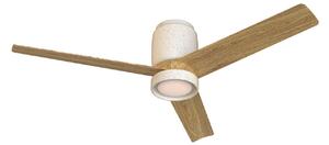 LED stropní ventilátor Ceramica M bílý DC tichý CCT – Mantra Mantra Iluminación, Ceramica M, stmívatelné, Bílá, Obývací pokoj, Kov, Moderní