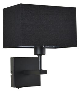 Italux WL-1122-1-A-BM-RC-BL nástěnné svítidlo Norte 1x60W E27 černá